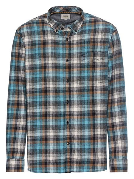 Camel Active Koszula w kolorze niebiesko-zielonym rozmiar: XXL. Niebieskie koszule Camel Active, xxl, bez wzorów, z bawełny, bez kołnierzyka, bez ramiączek. Za 140.20 zł.