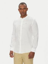 Aeronautica Militare Koszula 251CA1272CT3089 Biały Regular Fit. Białe koszule Aeronautica Militare, l, bez wzorów, ze lnu, bez kołnierzyka, bez ramiączek. Za 579.99 zł.