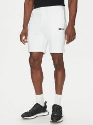 BOSS Szorty sportowe 50537819 Biały Regular Fit. Białe krótkie spodenki sportowe Boss, m, bez wzorów, z syntetyku. Za 449.99 zł.