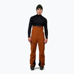Spodnie narciarskie męskie Rossignol Outerlimits Insulated Bib. Brązowe spodnie narciarskie i snowboardowe Rossignol, m, bez wzorów, narciarskie. Za 1,149.00 zł.