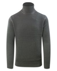 Golf Szary Dziergany, Luźny Splot, Męski, Elegancki -Brave Soul. Szare golfy Brave Soul, l, bez wzorów, dziergany, bez ramiączek. Za 99.00 zł.