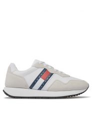 Tommy Jeans Sneakersy Tjm Modern Runner EM0EM01316 Biały. Białe buty sportowe casual Tommy Jeans, bez wzorów, z jeansu, bez zapięcia. Za 249.99 zł.