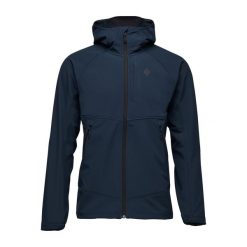 Kurtka softshell męska Black Diamond Element Hoody. Niebieskie kurtki Black Diamond, m, bez wzorów, z softshellu, bez kaptura. Za 584.99 zł.
