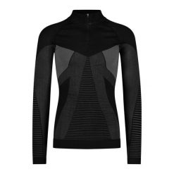 Koszulka termoaktywna z długim rękawem CMP. Czarne bielizna termoaktywna CMP, bez wzorów, bez ramiączek, do biegania. Za 276.00 zł.