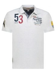 Geographical Norway Koszulka polo "Kelan" w kolorze szarym rozmiar: M. Szare koszulki polo Geographical Norway, m, bez wzorów, z bawełny, bez kołnierzyka, bez ramiączek. Za 86.99 zł.