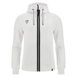 Bluza z kapturem z pełnym zamkiem błyskawicznym Macron Rhodos. Białe bluzy Macron, m, bez wzorów, z kapturem. Za 380.00 zł.