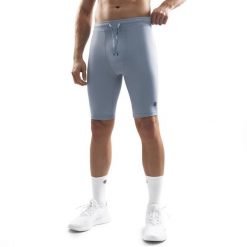 Męskie treningowe legginsy kolarki Fitness Siroko Auckland. Niebieskie legginsy długie sportowe SIROKO, l, bez wzorów, z materiału, na fitness i siłownię. Za 127.00 zł.