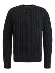 PME Legend Sweter w kolorze czarnym rozmiar: L. Czarne swetry nierozpinane PME Legend, l, bez wzorów, z bawełny, bez kołnierzyka, bez ramiączek. Za 302.35 zł.