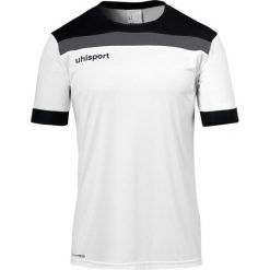 Polo Uhlsport Offense 23. Białe koszulki polo Uhlsport, m, bez wzorów, bez kołnierzyka, bez ramiączek. Za 136.50 zł.