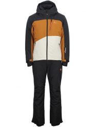 Peak Mountain 2-częściowy zestaw narciarski "Cerome" w kolorze szaro-jasnobrązowym rozmiar: XL. Brązowe kurtki narciarskie i snowboardowe Peak Mountain, m, bez wzorów, narciarskie. Za 612.06 zł.