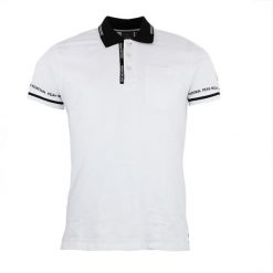 Polo Peak Mountain Croma. Białe koszulki polo Peak Mountain, m, bez wzorów, bez kołnierzyka, bez ramiączek. W wyprzedaży za 120.50 zł.