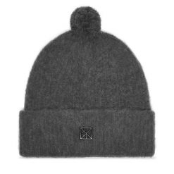 Czapka Calvin Klein. Szare czapki zimowe CALVIN KLEIN, bez wzorów. Za 259.99 zł.
