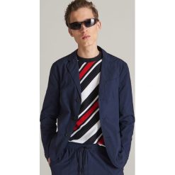 Marynarka sportowa slim fit - Granatowy. Garnitury marki Reserved. Za 279.99 zł.