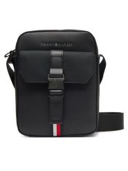 Tommy Hilfiger Saszetka Th Foundation Mini Reporter AM0AM13479 Czarny. Czarne saszetki i nerki Tommy Hilfiger, bez wzorów, ze skóry. Za 349.99 zł.