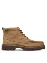 Clarks Trzewiki Cleyhill Hi 26320158 Beżowy ciemny. Brązowe botki sznurowane Clarks, bez wzorów, ze skóry, bez obcasa, bez zapięcia. Za 569.99 zł.