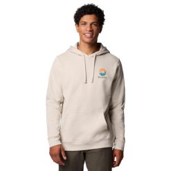Bluza dresowa sportowa męska Trek Graphic Hoodie. Brązowe bluzy bez kaptura Columbia, m, bez wzorów, z bawełny, bez kaptura. Za 279.99 zł.