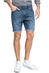 SPODENKI LEE RIDER SHORT FLICK DARK L73FLJKA 112120537. Niebieskie szorty Lee, l, bez wzorów, z jeansu. Za 169.99 zł.