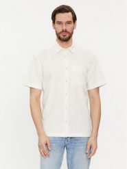 Selected Homme Koszula 16088352 Biały Relaxed Fit. Białe koszule Selected Homme, l, bez wzorów, z bawełny, bez kołnierzyka, bez ramiączek. Za 129.99 zł.