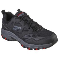 Buty trekkingowe męskie Skechers Hillcrest. Czarne buty trekkingowe Skechers, bez wzorów, z materiału, bez zapięcia. Za 326.00 zł.