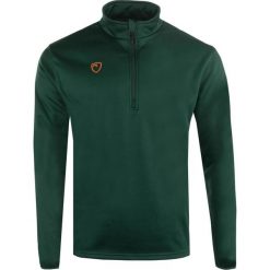 Męska bluza Playerlayer z zamkiem 1/4, warstwa środkowa w kolorze zielonym. Zielone bluzy POWERLAYER, m, bez wzorów, bez kaptura. Za 160.99 zł.