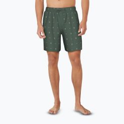 Szorty kąpielowe męskie Nike Luxe Letter 7" Volley. Zielone kąpielówki Nike, m, bez wzorów. Za 209.99 zł.