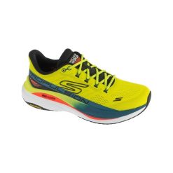 Buty do biegania męskie, Max Cushioning Propulsion. Żółte buty do biegania Skechers, bez wzorów, bez zapięcia, do biegania, skechers sport. Za 589.99 zł.