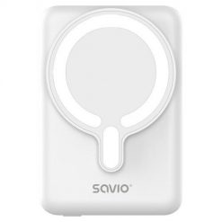 SAVIO POWERBANK 10000 MAH MAGNETYCZNY BIAŁY BA-13. Białe powerbanki Savio. Za 78.99 zł.