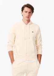 Bluza z kapturem Lacoste - Mężczyzna. Brązowe bluzy z kapturem LACOSTE, m, bez wzorów, z bawełny, z kapturem. Za 749.90 zł.