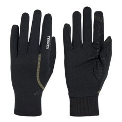 RĘKAWICZKI TERREX Z WEŁNY MERYNOSOWEJ. Białe rękawiczki Adidas, bez wzorów, z dzianiny. Za 199.00 zł.