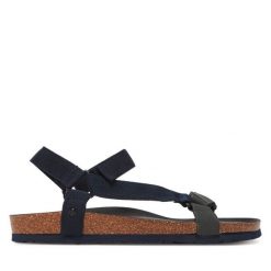Sandały Genuins. Niebieskie sandały Genuins, bez zapięcia. Za 259.99 zł.
