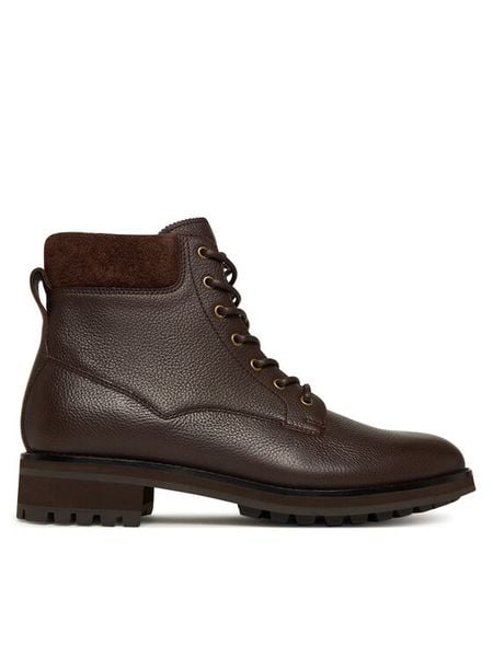 Polo Ralph Lauren Kozaki 812974121003 Brązowy. Brązowe kozaki Polo Ralph Lauren, bez wzorów, ze skóry, bez obcasa, bez zapięcia. Za 1,199.00 zł.