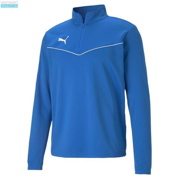 Bluza piłkarska męska Puma teamRISE 1 4 Zip Top. Białe bluzy Puma, m, bez wzorów, bez kaptura. Za 99.77 zł.