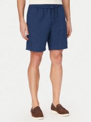 Tommy Hilfiger Szorty materiałowe Dover MW0MW44357 Niebieski Regular Fit. Niebieskie szorty Tommy Hilfiger, m, bez wzorów, ze lnu. Za 409.99 zł.