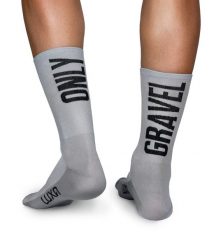 Skarpetki Rowerowe Unisex Luxa Only Gravel. Szare skarpety LUXA, bez wzorów, z syntetyku. Za 49.90 zł.