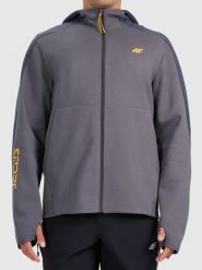 4F Bluza w kolorze szarym rozmiar: L. Szare bluzy 4F, l, bez wzorów, z bawełny, bez kaptura. Za 109.78 zł.