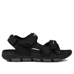 Sandały męskie sportowe Wrangler BUSTER SANDAL. Czarne sandały Wrangler, bez zapięcia. Za 249.00 zł.