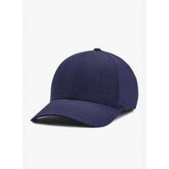 Czapka z daszkiem Under Armour UA ArmourVent Stretch Fit Cap. Niebieskie czapki z daszkiem Under Armour, bez wzorów. Za 95.99 zł.
