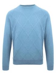 Malo Optimum Kaszmirowy sweter w kolorze błękitnym rozmiar: L. Niebieskie swetry nierozpinane Malo Optimum, l, bez wzorów, z kaszmiru, bez kołnierzyka, bez ramiączek. Za 522.14 zł.