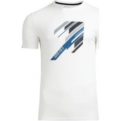 T-shirt męski TSM613 - biały - Outhorn. T-shirty marki Outhorn. W wyprzedaży za 29.99 zł.