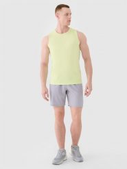 4F Spodenki treningowe szybkoschnące męskie - szare XL. Szare krótkie spodenki sportowe 4F, l, bez wzorów, z dzianiny. Za 99.99 zł.