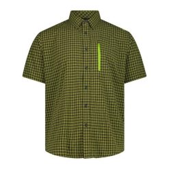 Koszula z kieszenią na piersi CMP. Zielone koszule CMP, xl, bez wzorów, ze skóry, bez kołnierzyka, bez ramiączek. Za 239.00 zł.