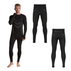 Spodnie termoaktywne męskie OneTeam ACHILL BAMBOO THERMO LIGHT PLUS bezszwowe. Czarne bielizna termoaktywna ONETEAM, m, bez wzorów, bez ramiączek, narciarskie. Za 49.99 zł.
