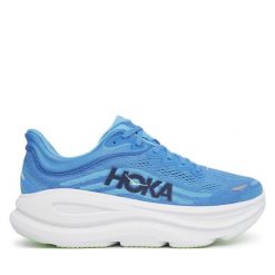 Buty do biegania Hoka. Niebieskie buty do biegania HOKA, bez wzorów, bez zapięcia, do biegania. Za 799.99 zł.