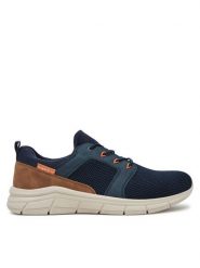 Bugatti Sneakersy 345-AFA65-6900 Granatowy. Niebieskie buty sportowe casual Bugatti, bez wzorów, z materiału, bez zapięcia. Za 199.99 zł.