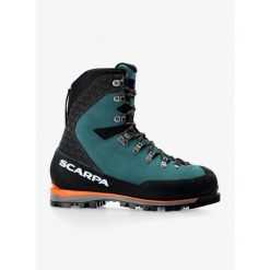 Buty wysokogórskie Scarpa Mont Blanc GTX. Zielone buty trekkingowe Scarpa, bez wzorów, bez zapięcia. Za 1,521.99 zł.
