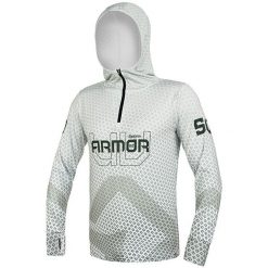 Bluza Męska Wędkarska Z Kapturem Delphin Ochrona Uv Armor 50+ Olive. Białe bluzy z kapturem DELPHIN, m, bez wzorów, z kapturem. Za 136.99 zł.