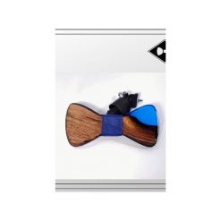 Mj021 Muszka mucha z naturalnego drewna z żywicą HANDMADE. Krawaty i muchy marki Szyjnica. Za 149.00 zł.