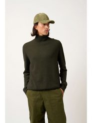 AUTHENTIC CASHMERE Kaszmirowy golf "Bange" w kolorze ciemnozielonym rozmiar: S. Zielone golfy AUTHENTIC CASHMERE, s, bez wzorów, z kaszmiru, bez ramiączek. Za 434.99 zł.