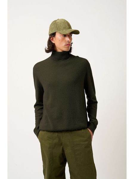 AUTHENTIC CASHMERE Kaszmirowy golf "Bange" w kolorze ciemnozielonym rozmiar: M. Zielone golfy AUTHENTIC CASHMERE, m, bez wzorów, z kaszmiru, bez ramiączek. Za 434.99 zł.