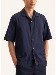 Seidensticker Koszula w kolorze granatowym rozmiar: L. Niebieskie koszule Seidensticker, l, bez wzorów, z bawełny, bez kołnierzyka, bez ramiączek. Za 145.60 zł.